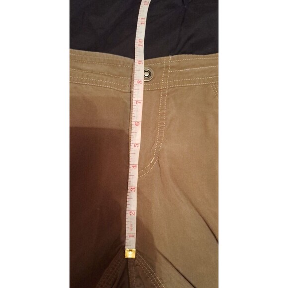 Kuhl Hiking Trail Outdoor Cargo Convertible Roll Up Bootcut Pants Women 14 Brown - Picture 13 of 16